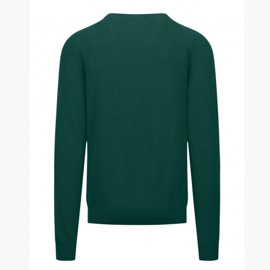 FYNCH HATTON ΠΛΕΚΤΟ C-NECK ΠΡΑΣΙΝΟ