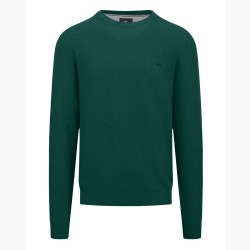 FYNCH HATTON ΠΛΕΚΤΟ C-NECK ΠΡΑΣΙΝΟ