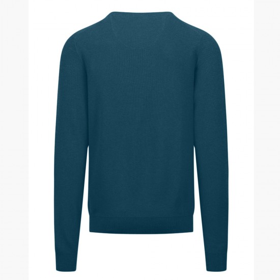 FYNCH HATTON ΠΛΕΚΤΟ C-NECK ΠΕΤΡΟΛ