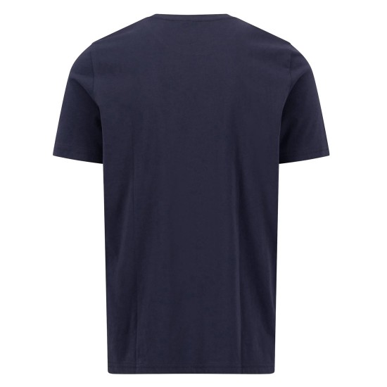 FYNCH-HATTON T-SHIRT CASUAL FIT LOGO ΜΠΛΕ