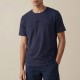 FYNCH-HATTON T-SHIRT CASUAL FIT LOGO ΜΠΛΕ