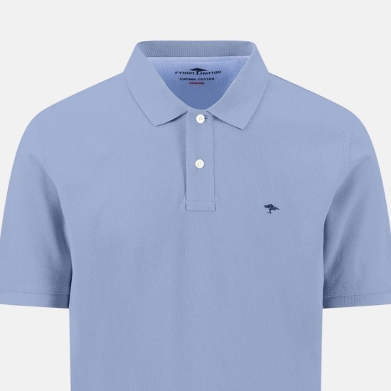 FYNCH-HATTON POLO CASUAL FIT PREMIUM COTTON ΣΙΕΛ