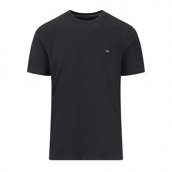 FYNCH HATTON T-SHIRT CASUAL FIT ΜΑΥΡΟ FYNCH HATTON T-SHIRT CASUAL FIT ΜΑΥΡΟ