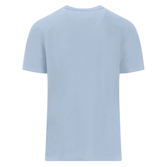 FYNCH HATTON T-SHIRT CASUAL FIT ΣΙΕΛ FYNCH HATTON T-SHIRT CASUAL FIT ΣΙΕΛ