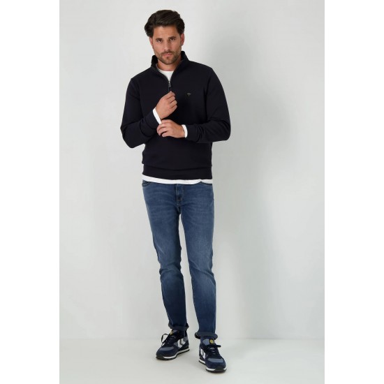 FYNCH-HATTON Φούτερ Troyer-zip μπλε