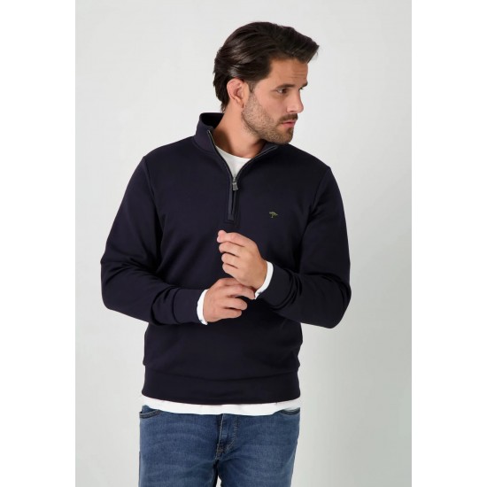 FYNCH-HATTON Φούτερ Troyer-zip μπλε