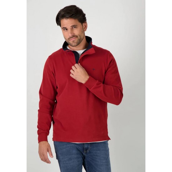 FYNCH-HATTON ΜΠΛΟΥΖΑ HALF ZIP RUGBY ΚΟΚΚΙΝΟ