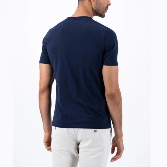 FYNCH HATTON T-SHIRT PRINT ΜΠΛΕ FYNCH HATTON T-SHIRT PRINT ΜΠΛΕ