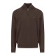 FYNCH-HATTON ΠΛΕΚΤΟ HALF ZIP CASUAL FIT ΣΟΚΟΛΑΤΙ FYNCH-HATTON ΠΛΕΚΤΟ HALF ZIP CASUAL FIT ΣΟΚΟΛΑΤΙ