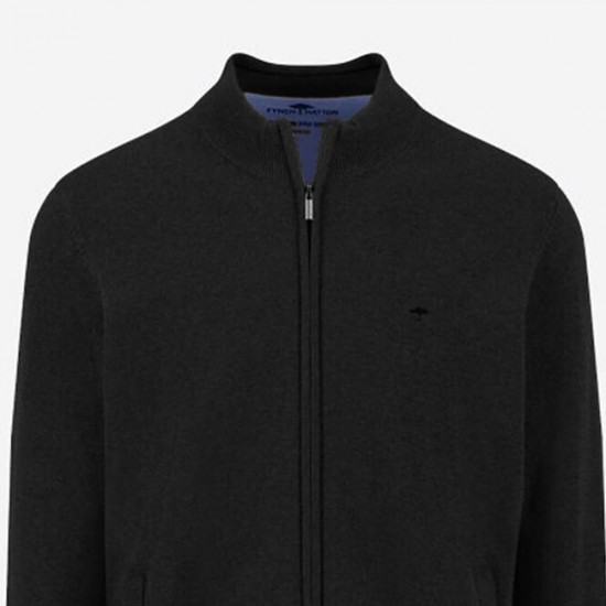 FYNCH-HATTON ΖΑΚΕΤΑ ΠΛΕΚΤΗ CASUAL FIT SUPERFINE ΜΑΥΡΟ