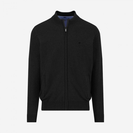 FYNCH-HATTON ΖΑΚΕΤΑ ΠΛΕΚΤΗ CASUAL FIT SUPERFINE ΜΑΥΡΟ