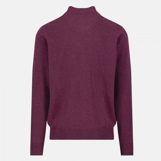 FYNCH-HATTON ΖΑΚΕΤΑ ΠΛΕΚΤΗ CASUAL FIT SUPERFINE ΜΠΟΡΝΤΩ