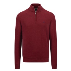 FYNCH HATTON ΠΛΕΚΤΟ HALF ZIP ΜΠΟΡΝΤΟ