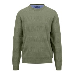 FYNCH HATTON ΠΛΕΚΤΟ C-NECK ΦΥΣΤΙΚΙ