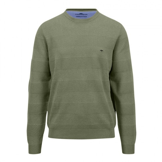 FYNCH HATTON ΠΛΕΚΤΟ C-NECK ΦΥΣΤΙΚΙ