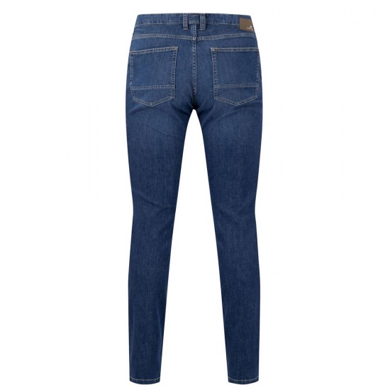 FYNCH HATTON ΠΑΝΤΕΛΟΝΙ REGULAR FIT ΜΠΛΕ