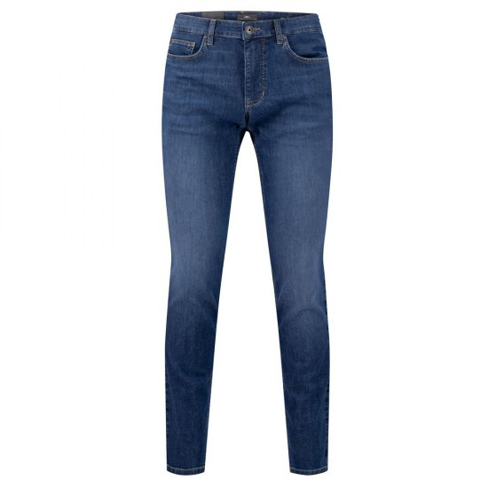 FYNCH HATTON ΠΑΝΤΕΛΟΝΙ REGULAR FIT ΜΠΛΕ