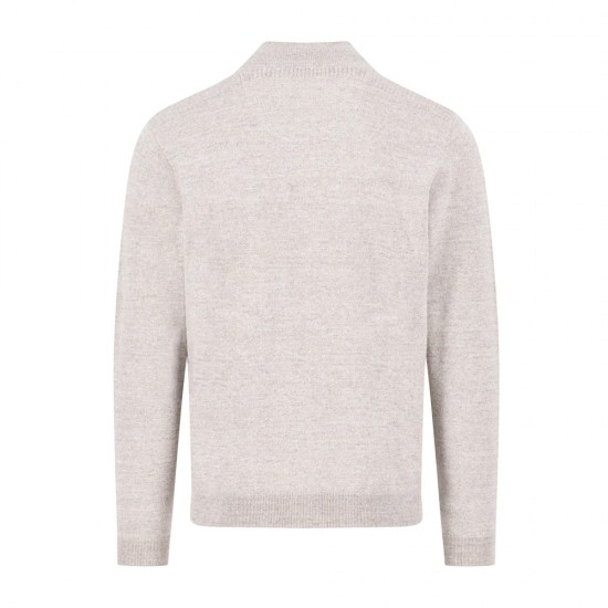 FYNCH-HATTON ΖΑΚΕΤΑ ΠΛΕΚΤΗ CASUAL FIT STAND-UP COLLAR ΓΚΡΙ