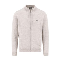 FYNCH-HATTON ΖΑΚΕΤΑ ΠΛΕΚΤΗ CASUAL FIT STAND-UP COLLAR ΓΚΡΙ