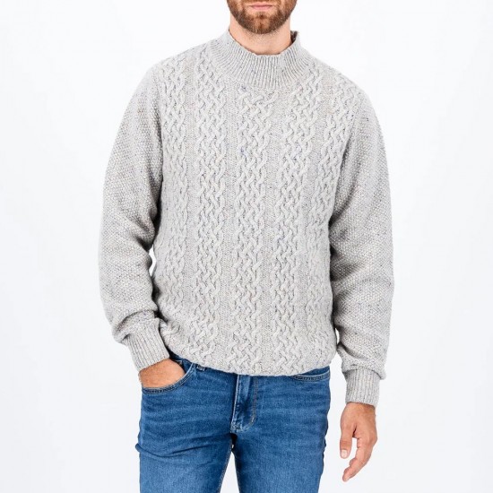 FYNCH HATTON ΠΛΕΚΤΟ PATTERNED ΓΚΡΙ