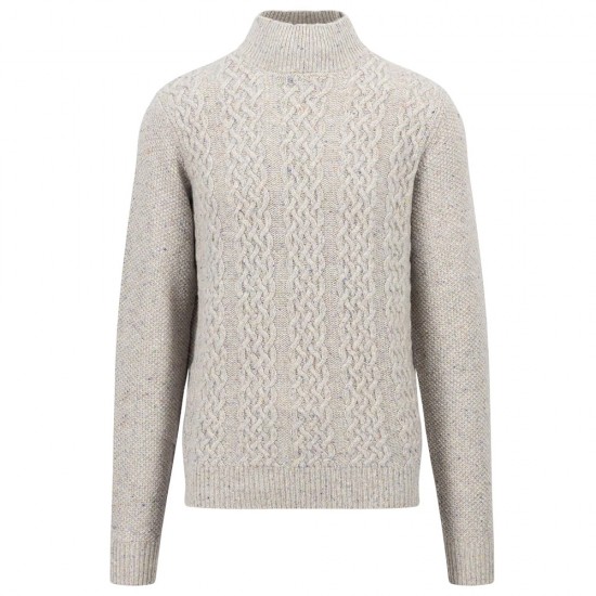 FYNCH HATTON ΠΛΕΚΤΟ PATTERNED ΓΚΡΙ