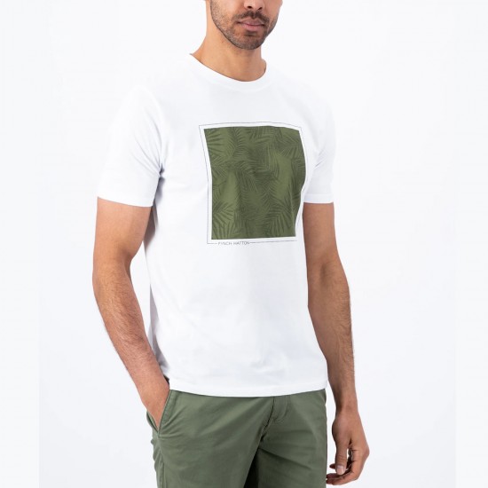 FYNCH HATTON T-SHIRT PRINT ΛΕΥΚΟ FYNCH HATTON T-SHIRT PRINT ΛΕΥΚΟ
