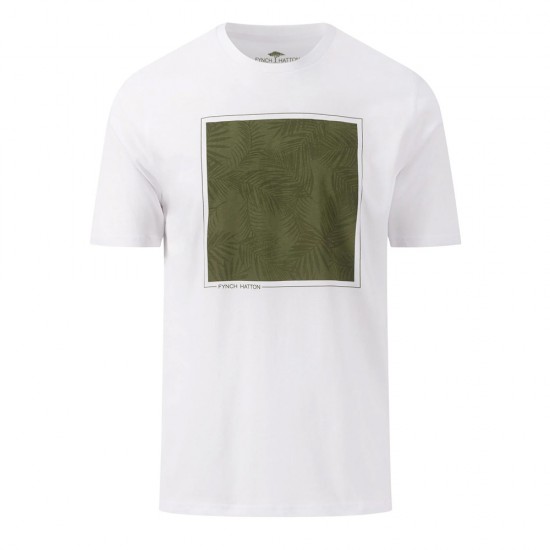 FYNCH HATTON T-SHIRT PRINT ΛΕΥΚΟ FYNCH HATTON T-SHIRT PRINT ΛΕΥΚΟ