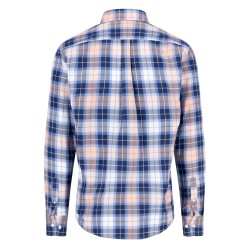 FYNCH-HATTON ΠΟΥΚΑΜΙΣΟ BUTTON DOWN CASUAL FIT ΚΑΡΩ ΡΟΔΑΚΙΝΙ-ΜΠΛΕ