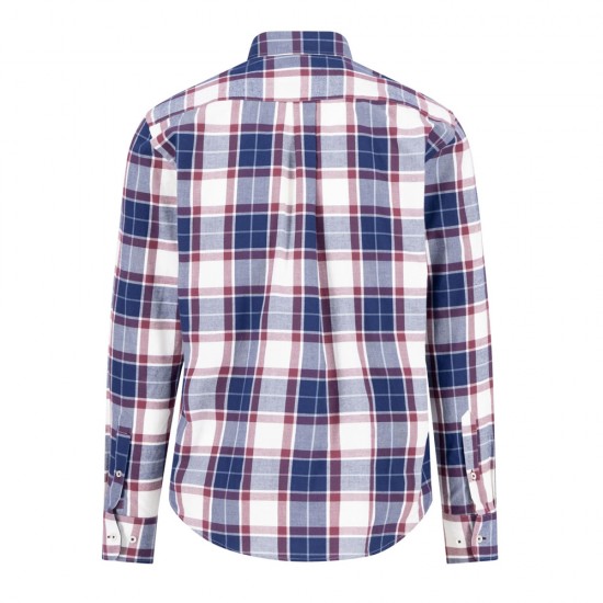 FYNCH-HATTON ΠΟΥΚΑΜΙΣΟ BUTTON DOWN CASUAL FIT ΚΑΡΩ ΛΕΥΚΟ-ΜΠΛΕ-ΜΠΟΡΝΤΟ FYNCH-HATTON ΠΟΥΚΑΜΙΣΟ BUTTON DOWN CASUAL FIT ΚΑΡΩ ΛΕΥΚΟ-ΜΠΛΕ-ΜΠΟΡΝΤΟ