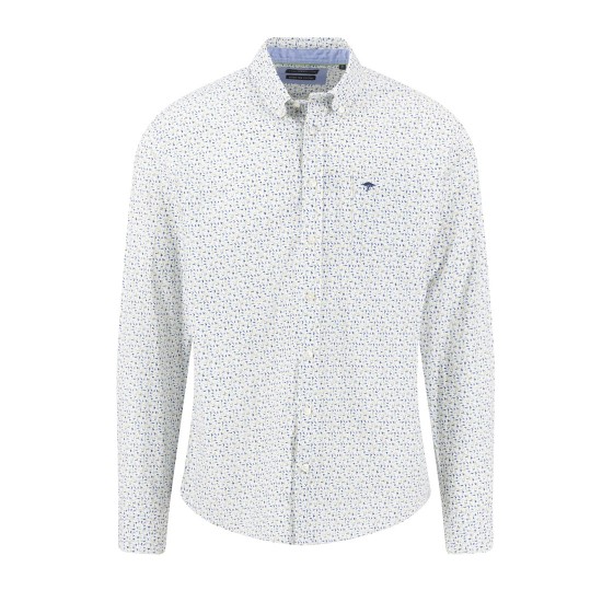 FYNCH-HATTON ΠΟΥΚΑΜΙΣΟ CASUAL FIT BUTTON DOWN ALLOVER PRINT ΛΑΧΑΝΙ