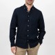 FYNCH HATTON ΠΟΥΚΑΜΙΣΟ BUTTON DOWN PURE LINEN NAVY ΜΠΛΕ