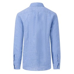 FYNCH HATTON ΠΟΥΚΑΜΙΣΟ BUTTON DOWN ΛΙΝΟ ΣΙΕΛ