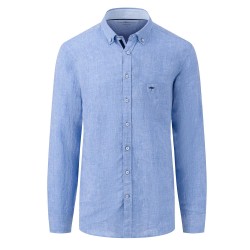 FYNCH HATTON ΠΟΥΚΑΜΙΣΟ BUTTON DOWN ΛΙΝΟ ΣΙΕΛ