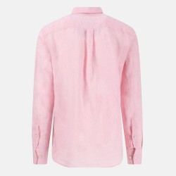 FYNCH HATTON ΠΟΥΚΑΜΙΣΟ BUTTON DOWN PURE LINEN ΡΟΖ