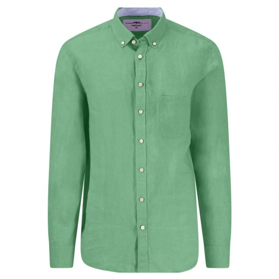 FYNCH HATTON ΠΟΥΚΑΜΙΣΟ BUTTON DOWN ΛΙΝΟ ΦΥΣΤΙΚΙ FYNCH HATTON ΠΟΥΚΑΜΙΣΟ BUTTON DOWN ΛΙΝΟ ΦΥΣΤΙΚΙ