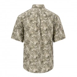 FYNCH-HATTON ΠΟΥΚΑΜΙΣΟ CASUAL FIT BUTTON DOWN ΛΙΝΟ ALLOVER PRINT ΛΑΔΙ