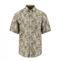FYNCH-HATTON ΠΟΥΚΑΜΙΣΟ CASUAL FIT BUTTON DOWN ΛΙΝΟ ALLOVER PRINT ΛΑΔΙ