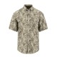 FYNCH-HATTON ΠΟΥΚΑΜΙΣΟ CASUAL FIT BUTTON DOWN ΛΙΝΟ ALLOVER PRINT ΛΑΔΙ