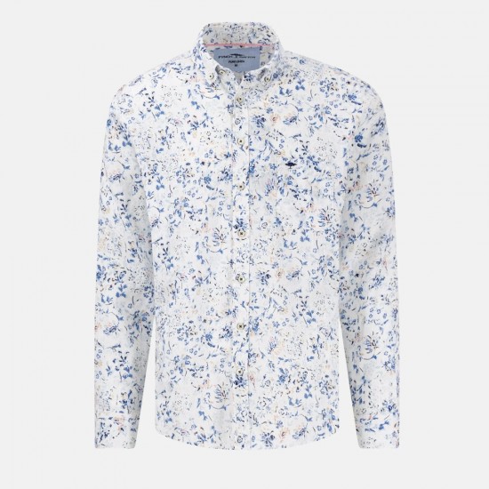 FYNCH HATTON ΠΟΥΚΑΜΙΣΟ BUTTON DOWN ΛΙΝΟ ALLOVER PRINT ΛΕΥΚΟ FYNCH HATTON ΠΟΥΚΑΜΙΣΟ BUTTON DOWN ΛΙΝΟ ALLOVER PRINT ΛΕΥΚΟ