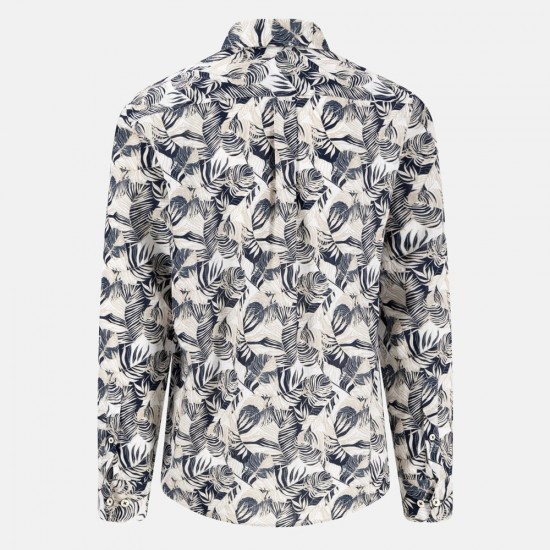 FYNCH HATTON ΠΟΥΚΑΜΙΣΟ BUTTON DOWN ΛΙΝΟ ALLOVER PRINT ΜΠΕΖ FYNCH HATTON ΠΟΥΚΑΜΙΣΟ BUTTON DOWN ΛΙΝΟ ALLOVER PRINT ΜΠΕΖ