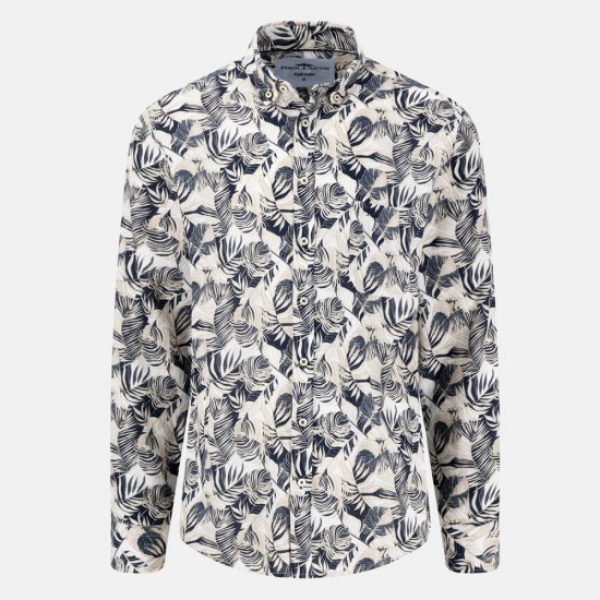 FYNCH HATTON ΠΟΥΚΑΜΙΣΟ BUTTON DOWN ΛΙΝΟ ALLOVER PRINT ΜΠΕΖ FYNCH HATTON ΠΟΥΚΑΜΙΣΟ BUTTON DOWN ΛΙΝΟ ALLOVER PRINT ΜΠΕΖ