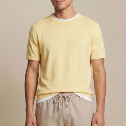 FYNCH-HATTON ΠΛΕΚΤΟ CASUAL FIT ΚΙΤΡΙΝΟ