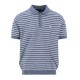 FYNCH-HATTON POLO ΠΛΕΚΤΟ CASUAL FIT ΡΙΓΕ ΜΠΛΕ