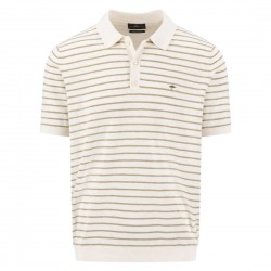 FYNCH-HATTON POLO ΠΛΕΚΤΟ CASUAL FIT ΡΙΓΕ ΜΠΕΖ