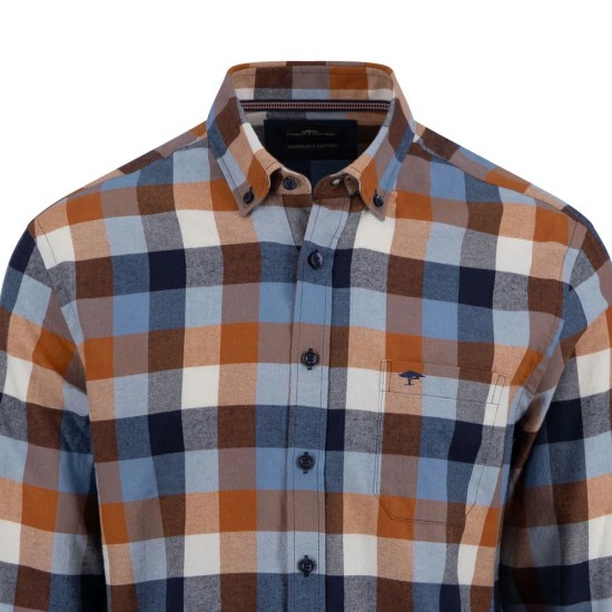 FYNCH HATTON ΠΟΥΚΑΜΙΣΟ BUTTON DOWN PATTERNED ΠΟΛΥΧΡΩΜΟ