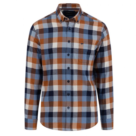 FYNCH HATTON ΠΟΥΚΑΜΙΣΟ BUTTON DOWN PATTERNED ΠΟΛΥΧΡΩΜΟ