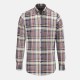 FYNCH-HATTON ΠΟΥΚΑΜΙΣΟ FLANNEL CASUAL FIT BUTTON DOWN ΚΑΡΩ ΠΟΛΥΧΡΩΜΟ