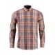 FYNCH HATTON Πουκάμισο casual fit με κουμπί στο γιακά  καφέ