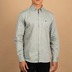 FYNCH-HATTON ΠΟΥΚΑΜΙΣΟ OXFORD  BUTTON DOWN CASUAL FIT ΜΕΝΤΑ