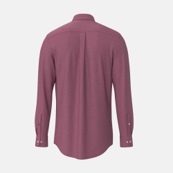 FYNCH-HATTON ΠΟΥΚΑΜΙΣΟ FLANNEL BUTTON DOWN CASUAL FIT ΜΠΟΡΝΤΟ